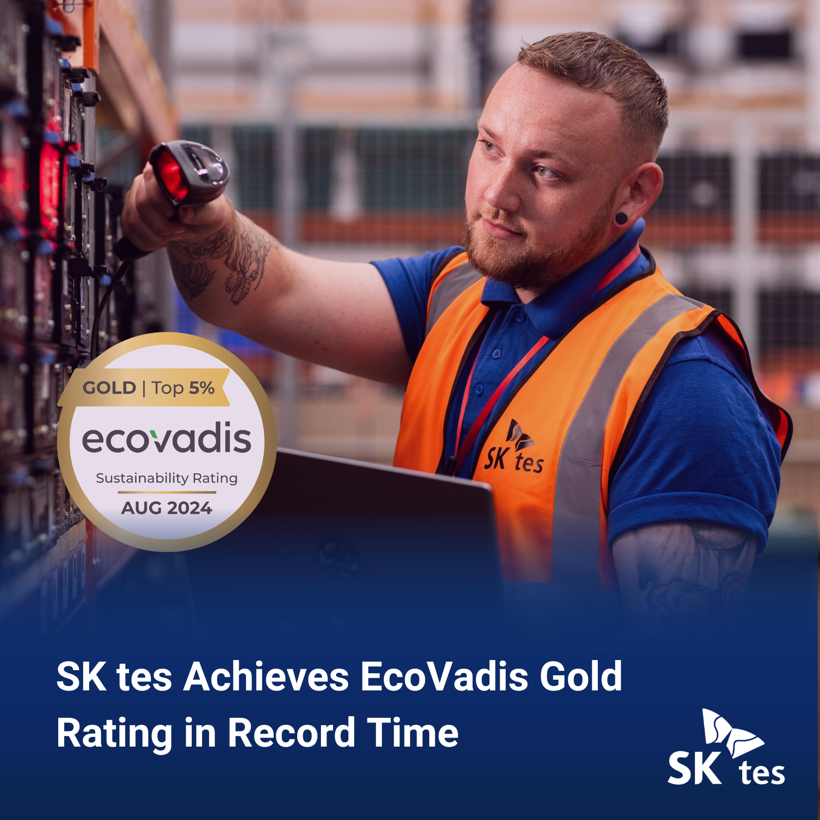 SK tes Achieves EcoVadis Gold Rating in Record Time